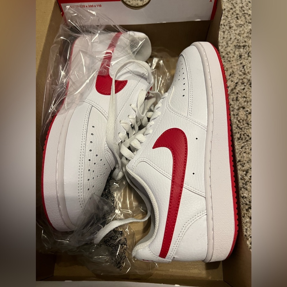 Women’s  Nike Challenger OG. Size 8. Red and white. Worn once